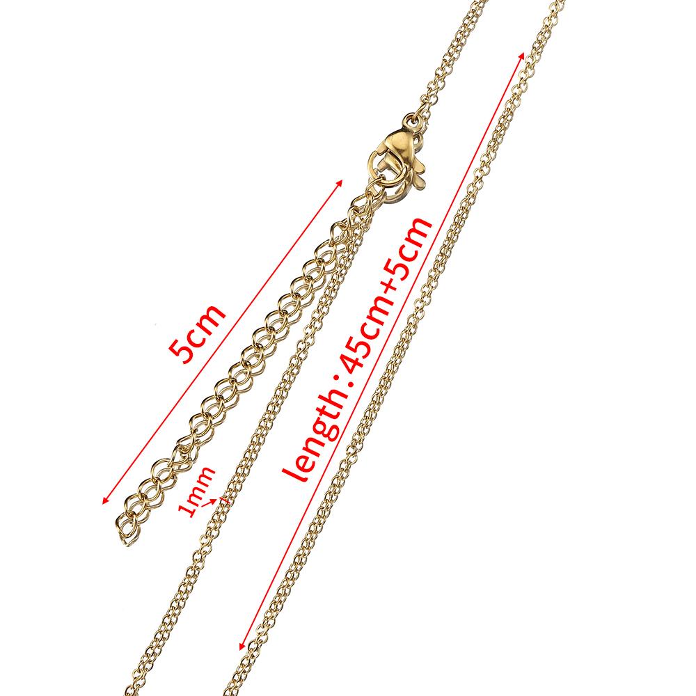 10pcs 5pcs Stainless Steel Chain O Shape Chain with Lobster Clasps Necklace Chains for Jewelry Making Charms Pendants DIY