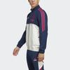 Adidas Three Stripe Color Block Logo Long Sleeve Jacket Men Jacket Dark-Blue HT4442
