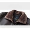 Genuine Leather Down Jacket Men's New Winter Stand-up Collar Plus Velvet Thickened Men's Casual Leather Jacket Jacket for Men