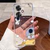 Casing For OPPO Reno 11F 11A 5G CPH2603 Case Aesthetic Cute Cat Cartoon Soft Silicone Back Cover Transparent Phone Case Bumper