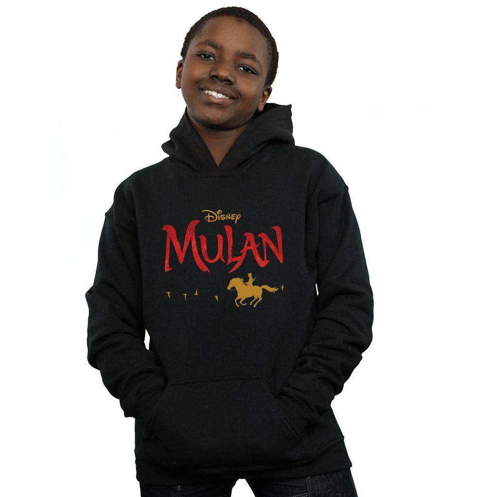 Disney Boys Mulan Movie Logo Hoodie