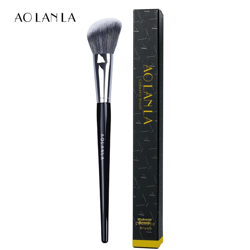AOLANLA Slanted Contour Brush, No. 49 Multifunctional Blending Brush, Makeup Tools with Dust-Proof Cap, 1 pack