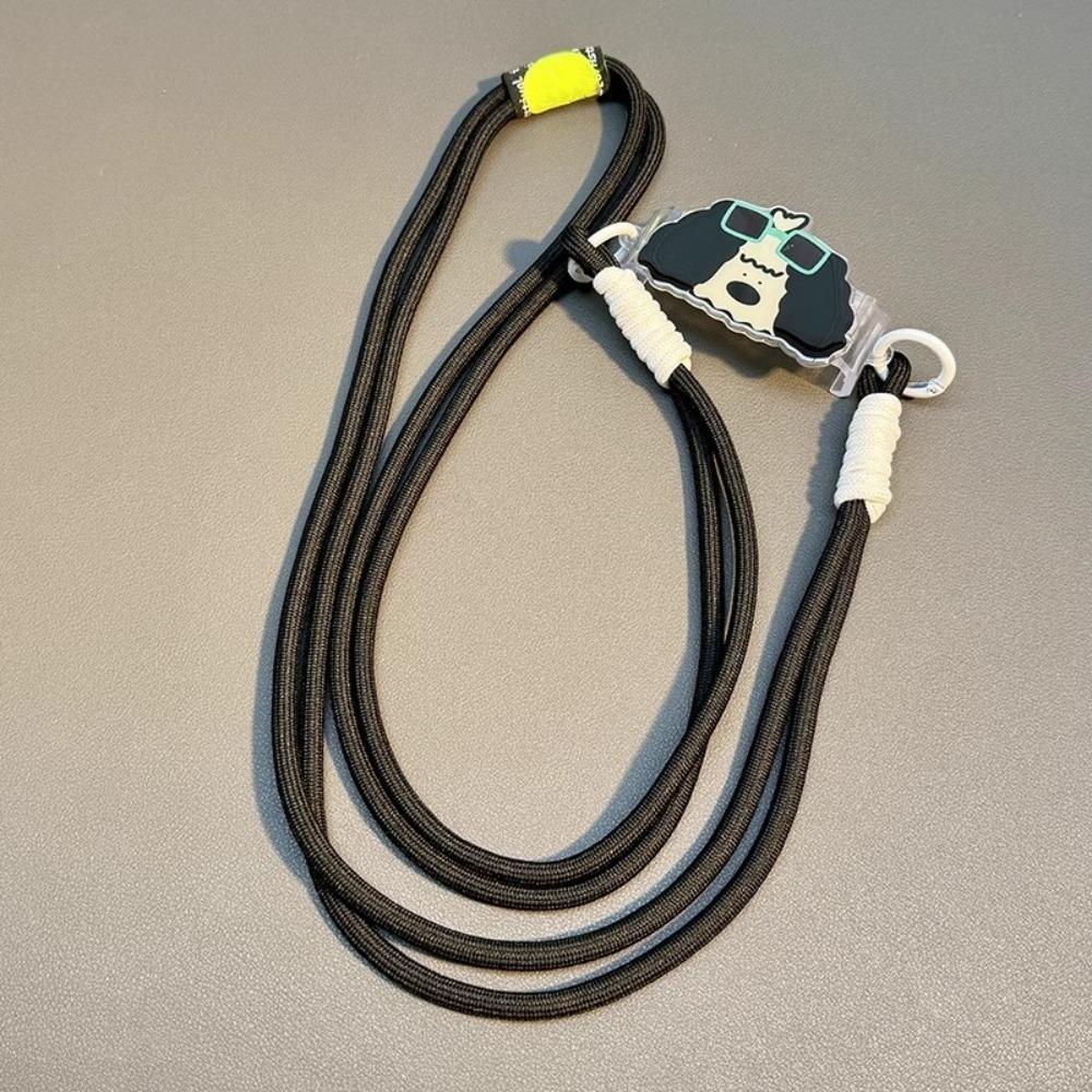 Cat Dog Mobile Phone Lanyard Shoulder Carrying Phone Back Clip Holder Hanging Ornament