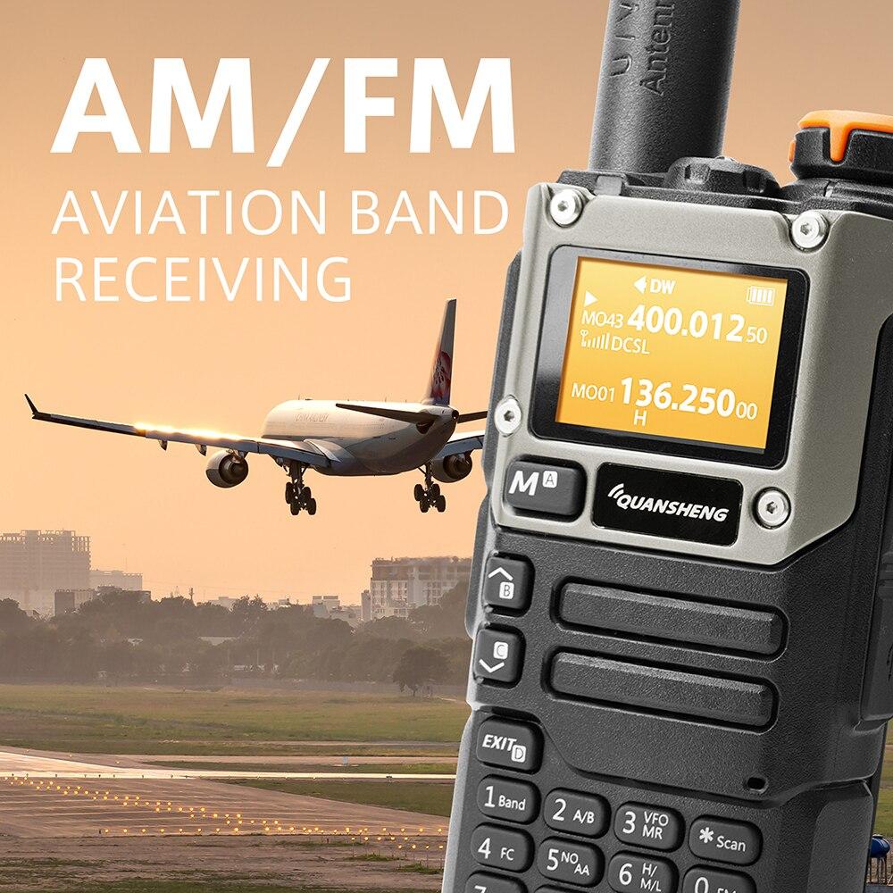 Цюаньшэн УФ K5 (8) Портативная портативная рация Am Fm, двухсторонняя радиостанция, коммутационная станция, любительская радиолюбительская беспроводная установка, приемник дальнего действия