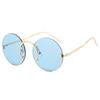Vintage Style Sunglasses For Men Round Shape Rimless Anti-Glare Sun Glasses For Women Fashion Trendy Female Sunglass