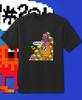 Игровая футболка Q Bert Ретро футболка 80-х Размеры для взрослых и подростков! Быстрый корабль!