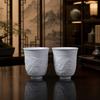 Pet Powder Welfare Dragon and Phoenix Cup Relief Dehua White Porcelain Master Cup Large Tea Cup Teacup Ceramic Cup Chinese Fragrant Cup