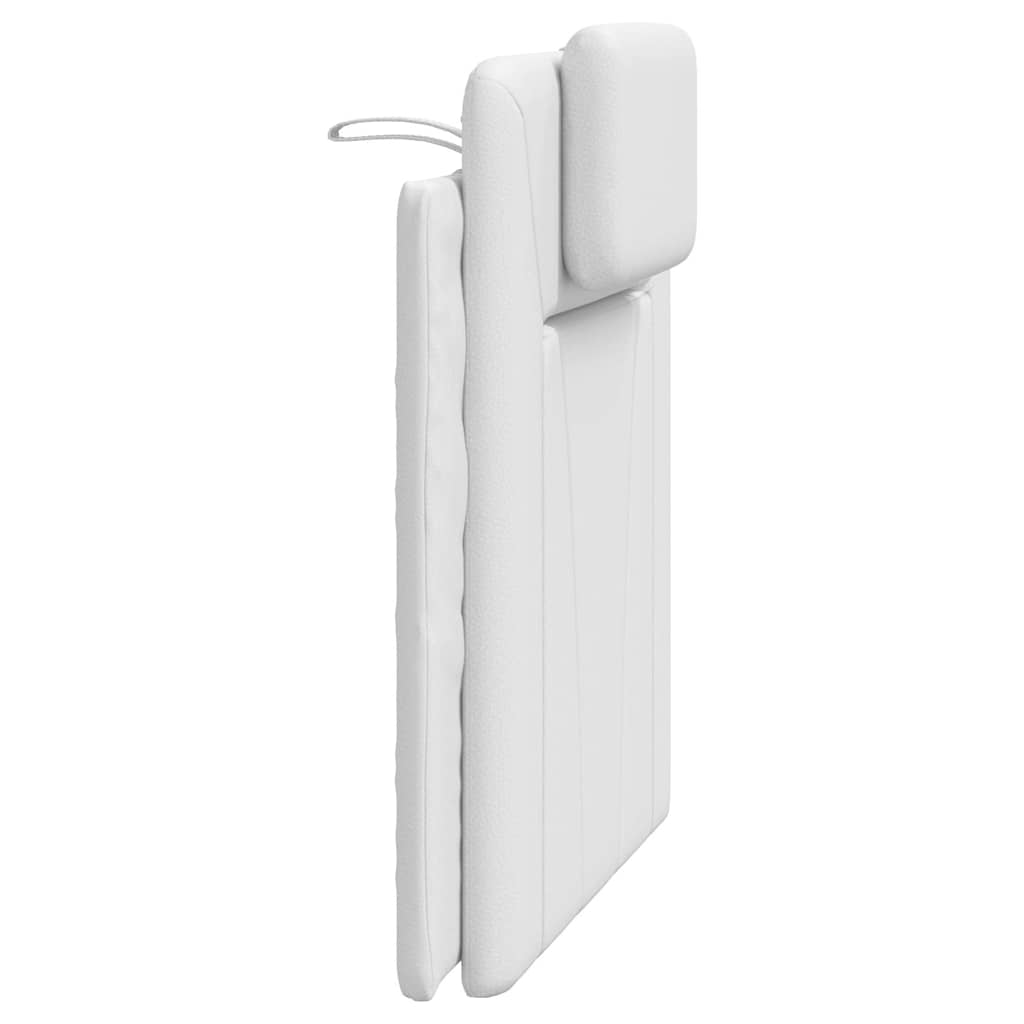 Vidaxl Poduszka Na Wezgłowie, Biała, 80 Cm, Sztuczna Skóra