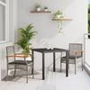 VidaXL 3-Piece Garden Dining Set with Grey Cushions In Poly Rattan 3380820