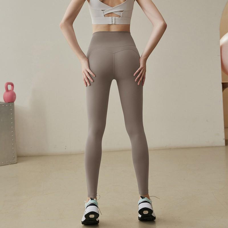High-Waisted Yoga Leggings Women 9/10 Length Compression Fitness Pants Running Pilates Gym Workout Slimming