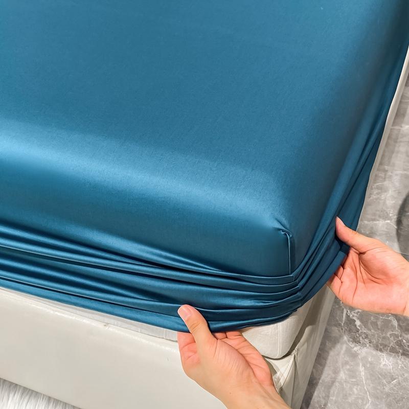 1000TC египетский хлопок роскошный комплект простыней 4/6 шт простыни однотонные плоские простыни с наволочками размер Queen King