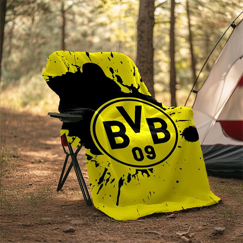 1pc B-BVB Theme Blanket - Digital Print, Polyester, Cozy for All Seasons, Perfect for Outdoor, and Travel
