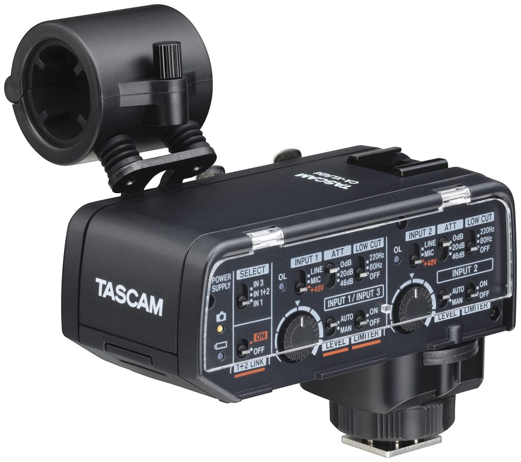 TASCAM XLR Microphone Adapter for Mirrorless Cameras Film Video Audio Recording Interview Interview Distribution Video Production CA-XLR2d-F (Fuji