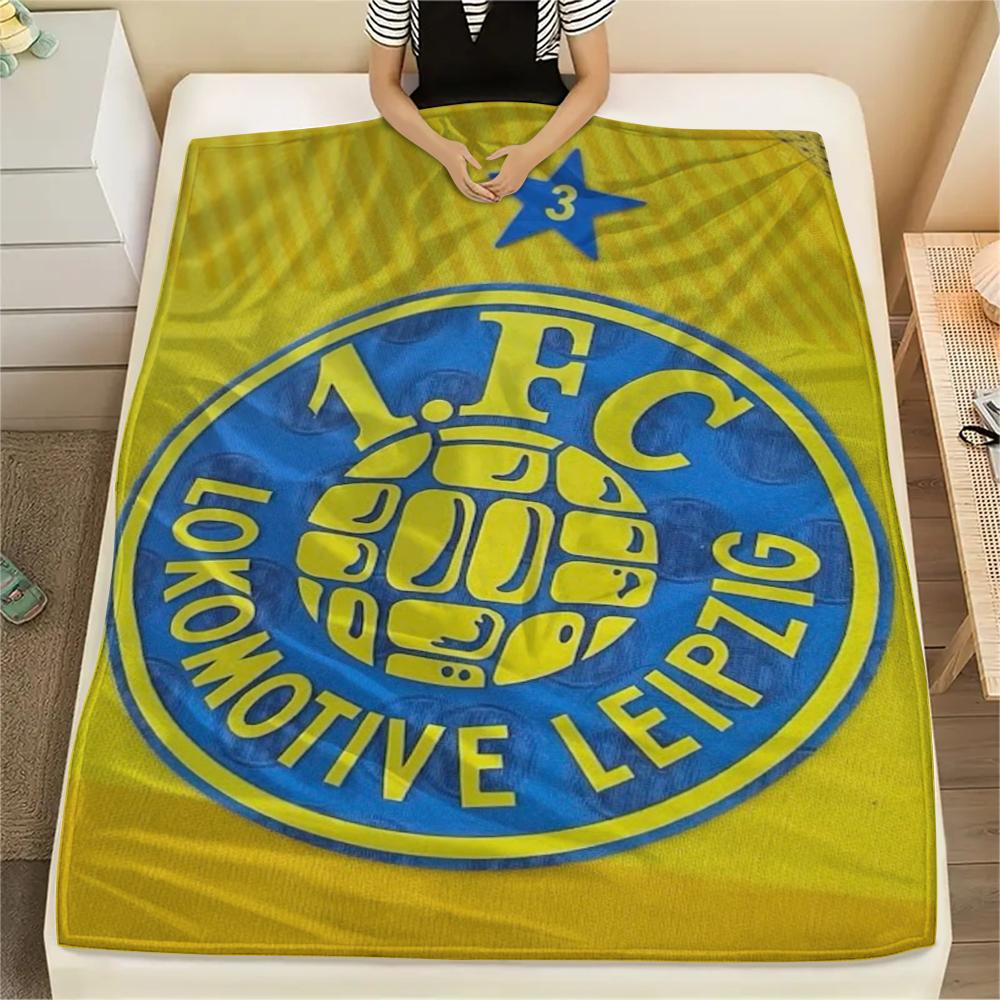 Lokomotive Leipzig Print Flannel Blanket, High quality Comfortable for All Seasons, Home Decor, Warmth and Comfort, Perfect for Christmas Gifts71