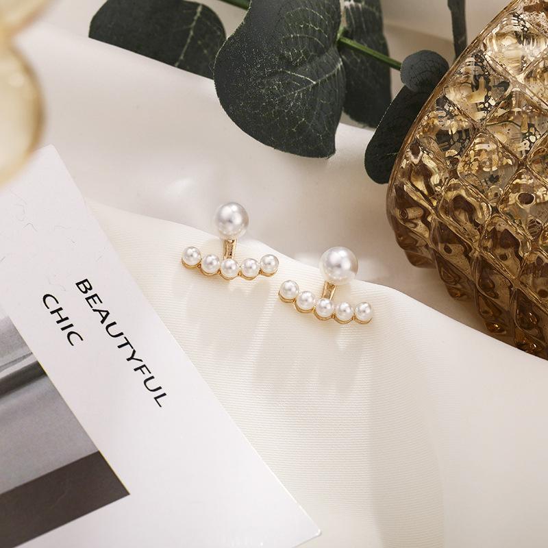 Серебряные игольчатые маленькие ароматные серьги-гвоздики с жемчугом в виде цветка ветра, легкие роскошные серьги в стиле знаменитостей, элегантные серьги в стиле ретро, модные серьги High Sense