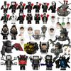 Toilet Man & Monitor Man Minifigure Set - Titan Speaker & TV Man Building Blocks Toy