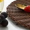 Imitation Rattan Woven Placemats Round Coaster Pastoral Tableware Mat  Living Room