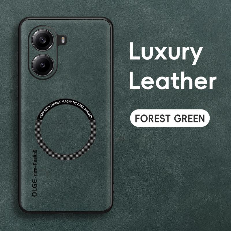 Для POCO X7 X7 Pro Чехол из овчины с мелкими отверстиями, магнитный, ТПУ с мягкими краями, противоударный, против отпечатков пальцев