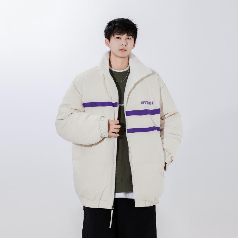 Модный американский пуховик мужской новый трендовый бренд свободный двусторонний утолщенный теплый верх