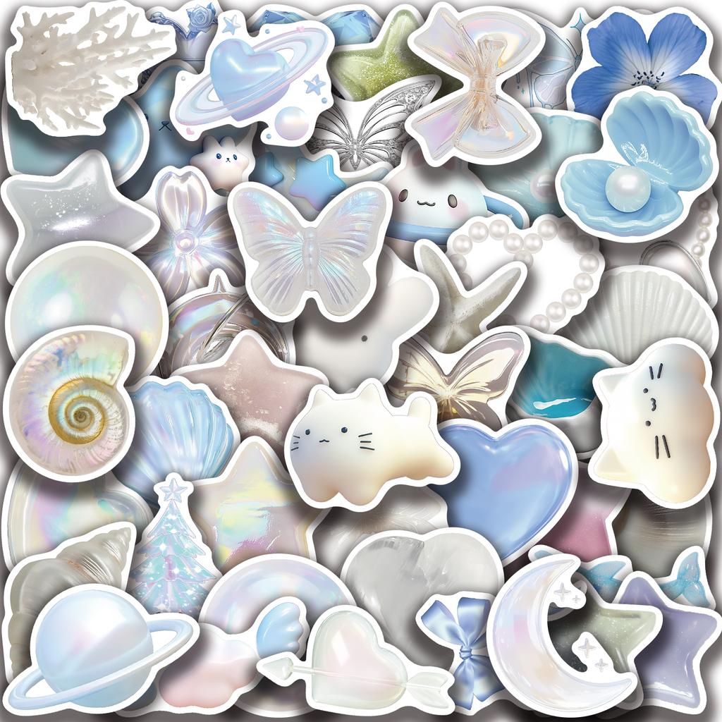 50 шт. Наклейки Dream Color Синий Исцеляющий Граффити Кружка Мобильный телефон Ноутбук Багаж Декоративные наклейки