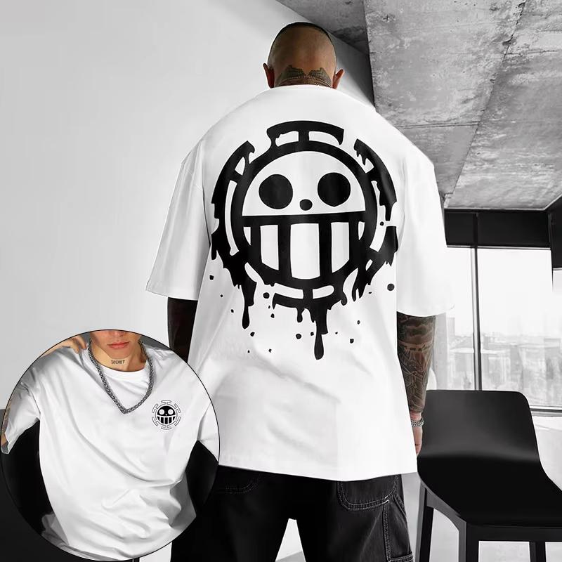 One Piece 2026 Summer Men Cotton Tshirt Streetwear Anime Graphic Oversized Short Sleeve Casual Daily Wear Roronoa Zoro 3 Swords