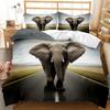 3D Elephant Theme Bedding Set Pillow Cover Bedding Set Duvet Cover Full Size Single/Double Bed Home Decoration