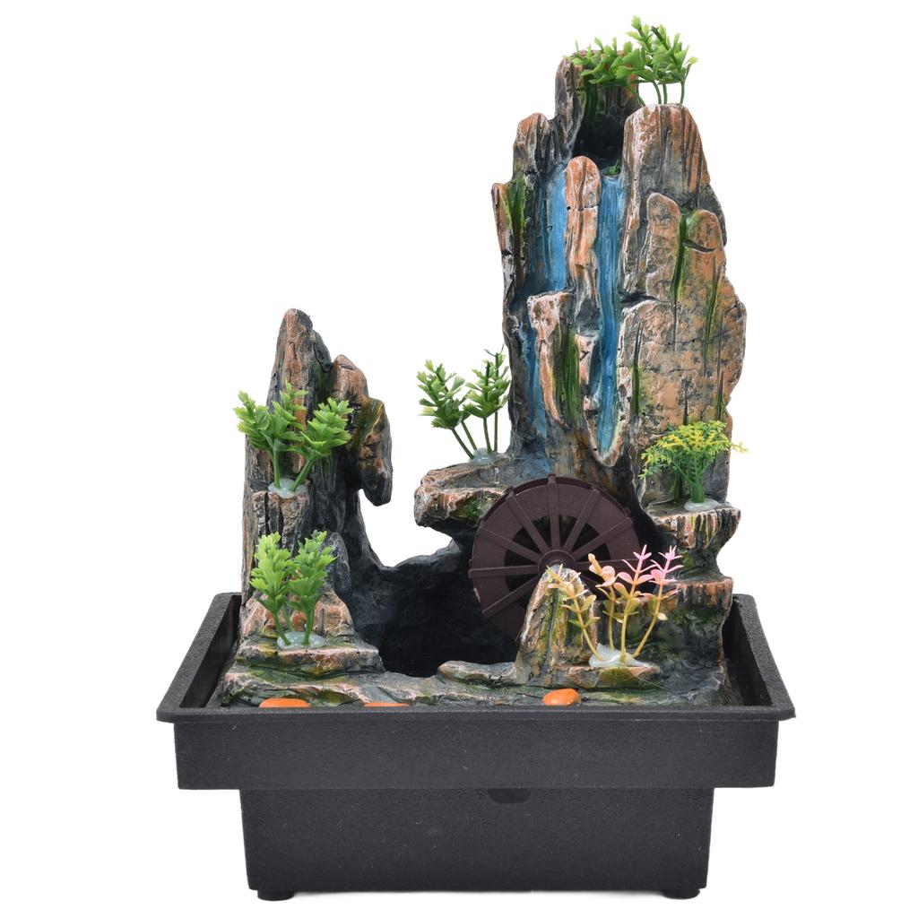Смола настольный фонтан крытый водопад фонтан настольный рокарий Decoratops с распылителем для дома