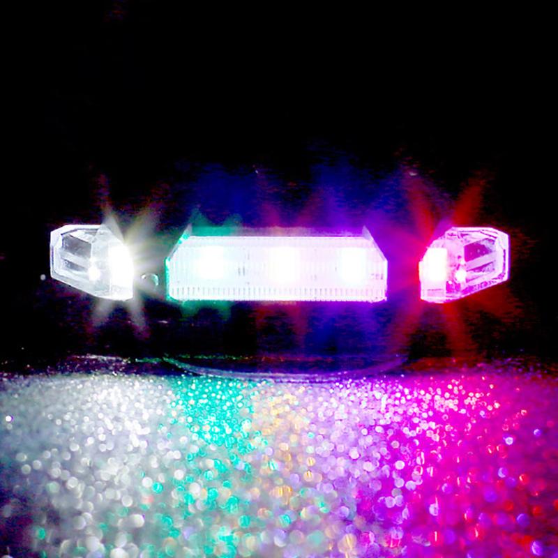 Led Mountain Bike Luggage Rack Light Waterproof Bicycle Rear Seat Reflective Taillight Night Ridding Safety Warning Reflector