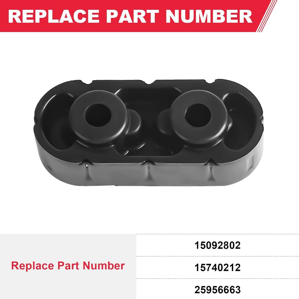 Exhaust Muffler Hanger Ulator (2Pcs) 15092802 Fits For Chevy Express Suburban Silverado 1500 2500 3500 HD,For Yukon Savana Sierra 1500 2500 3500