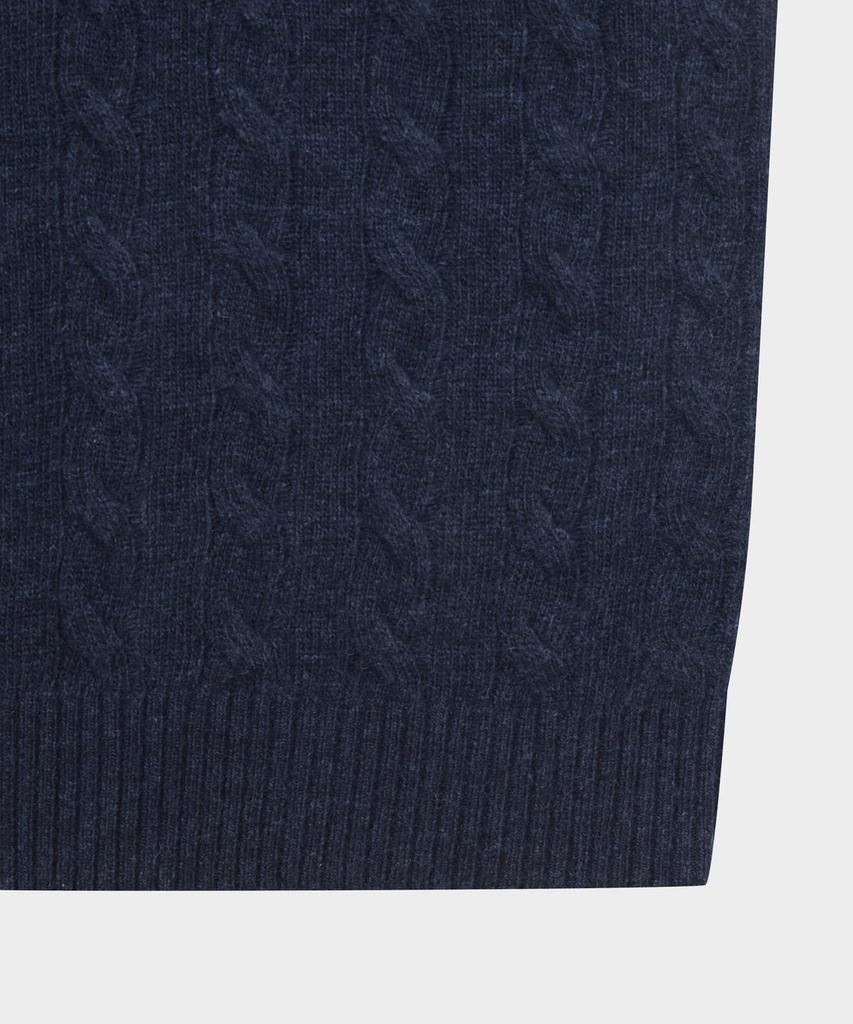 BROOKS BROTHERS Wool Cable Sweater (Navy) (Bbwrmbf401)