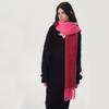 New Autumn and Winter Warm Two-color Imitation Cashmere Scarf Women's, Thickened Warm Soft Mohair Scarf Shawl