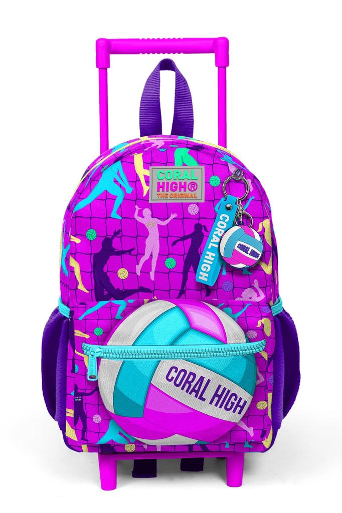 Рюкзак Minik Yuva Squeegee Розовый Фиолетовый Волейбольный с рисунком и двумя отделениями 24061