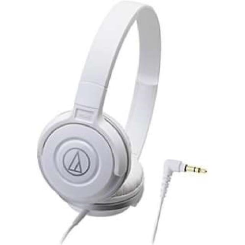Audio Technica ATH-S100 WH Headphones Wired STREET MONITORING Portable On-Ear Headphones White