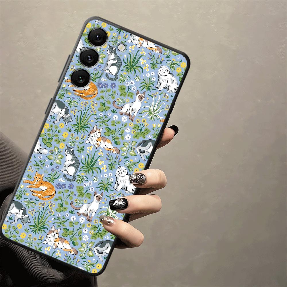 Чехол для телефона для Samsung Galaxy A52 A36 A06 A50 A55 A41 A73 A51 A23 A13 A53 A17 A25 A16 A05 A70 A37 A12 A57 A15 Мультяшный