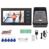 Video Door Bell 7in TFT Screen RFID Password IR CUT 1000TV Line Wired Intercom System Prise