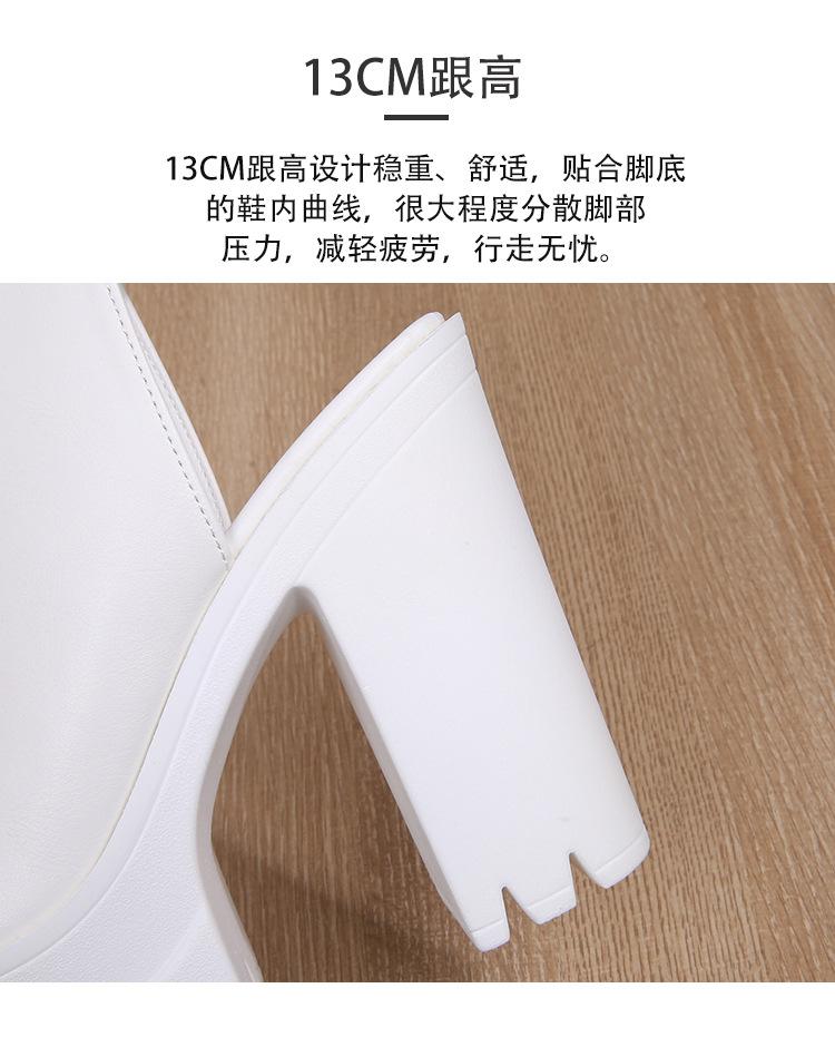 Women's Casual Waterproof Fish Mouth High Heel Shoes Thick Heel Comfort Sandals Women's Outdoor Walking Roman Shoes 2025 Summer