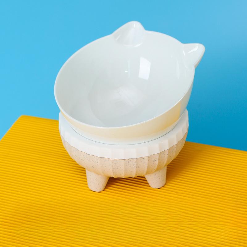 Миска для кошек с защитой от опрокидывания и защитой шеи, миска для домашних животных, устойчивая к ударам, миска для корма для собак, высокая миска для домашних животных в скандинавском стиле