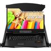 MAXCENT 16-Port 17.3-inch HD KVM Switch with Integrated Monitor