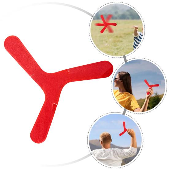 Бумеранг с тремя лопастями, брошенный рукой, интерактивная игрушка для помещений и улицы, быстрый захват