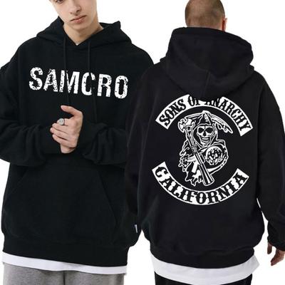 Толстовка с капюшоном унисекс с двухсторонним принтом от Sons of Anarchy SAMCRO