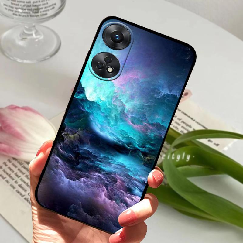 Чехол для OPPO Reno 8T CPH2481 с рисунком «Волк и Мрамор» Мягкий силикон Прозрачная крышка Funda для телефона OPPO Reno8 T Чехол для Reno 8T 4G Coque