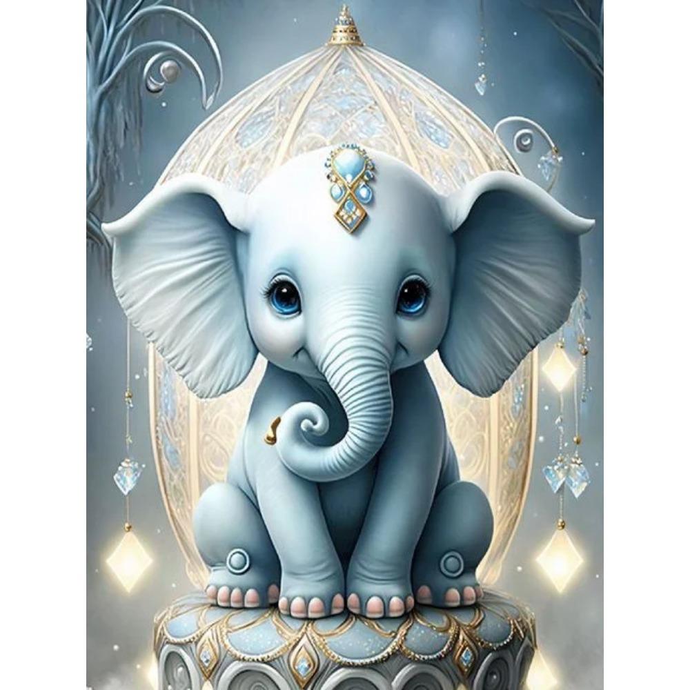 Алмазная картина Полный дрель Лебедь Слон Круглая алмазная живопись Ручная работа Красивая бабочка Цветок Diy Алмазная мозаика Картина Украшение дома