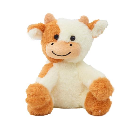 Cow Plush Stuffed Animal Toy 9 Inch Cow Plush Keychain Fluffy Cow Portable Stuffed Toy Perfect Birthday Gift