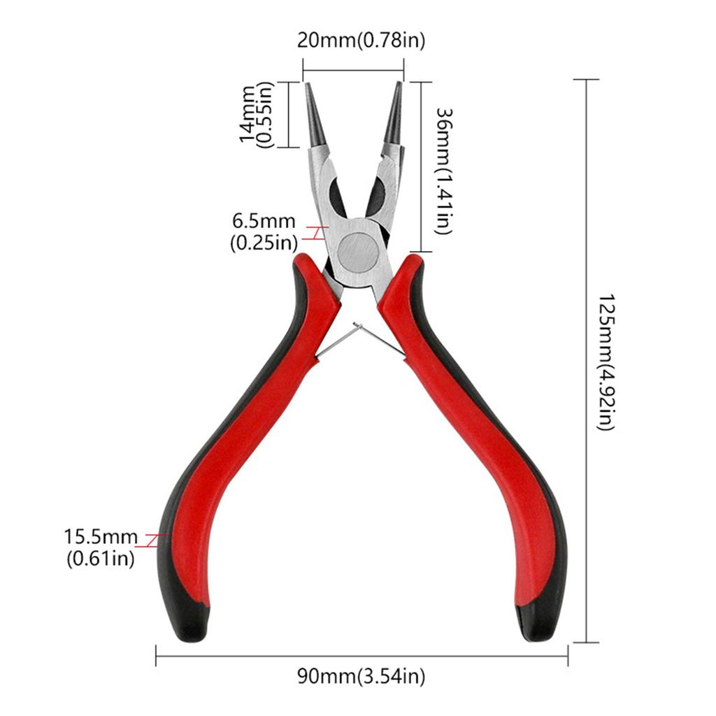 Плоскогубцы с длинными губками Плоскогубцы с длинными губками для изготовления ювелирных изделий Рыболовная проволока для намотки изделий Маленькие плоскогубцы с длинными губками и ручкой