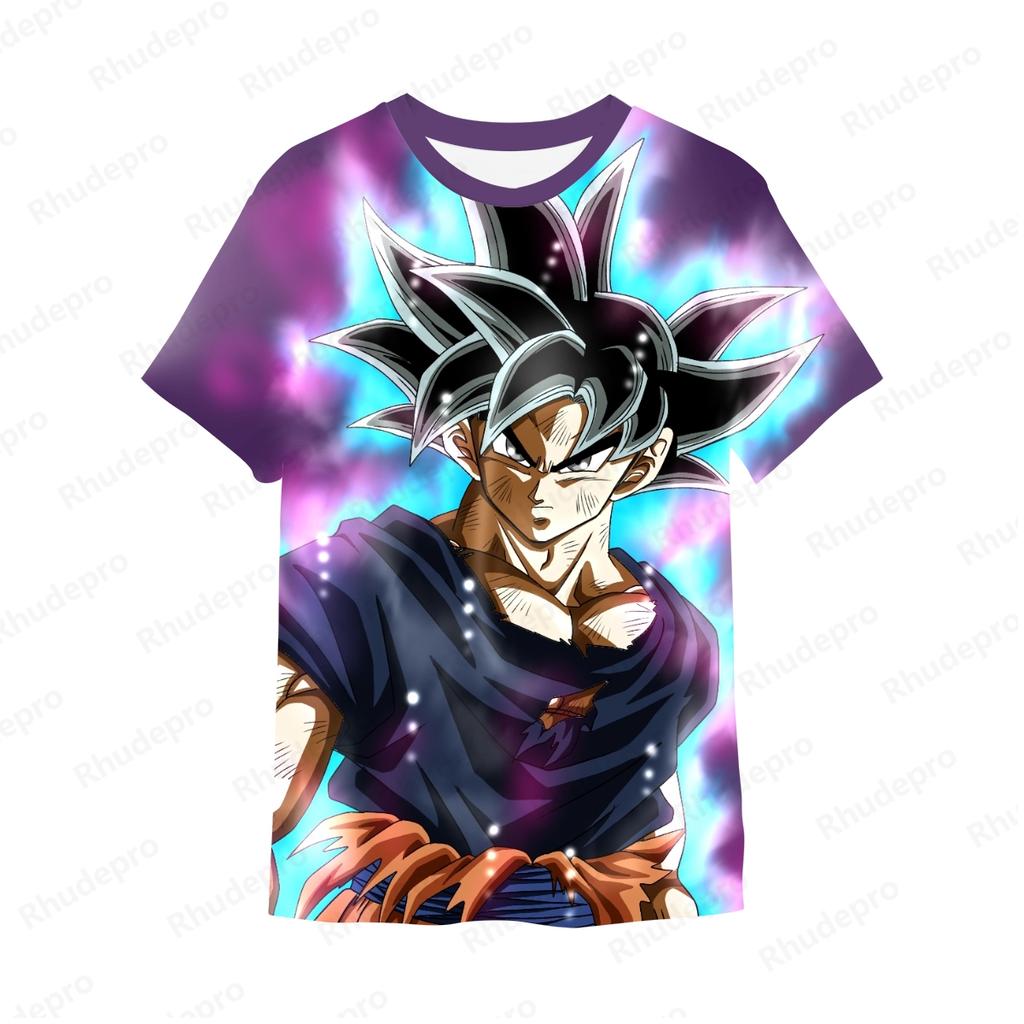 Goku New Dragon Ball T Shirts 2024 Men's T-shirt Tops Children's High Quality Clothing Vegeta Streetwear Fashion Hip Hop