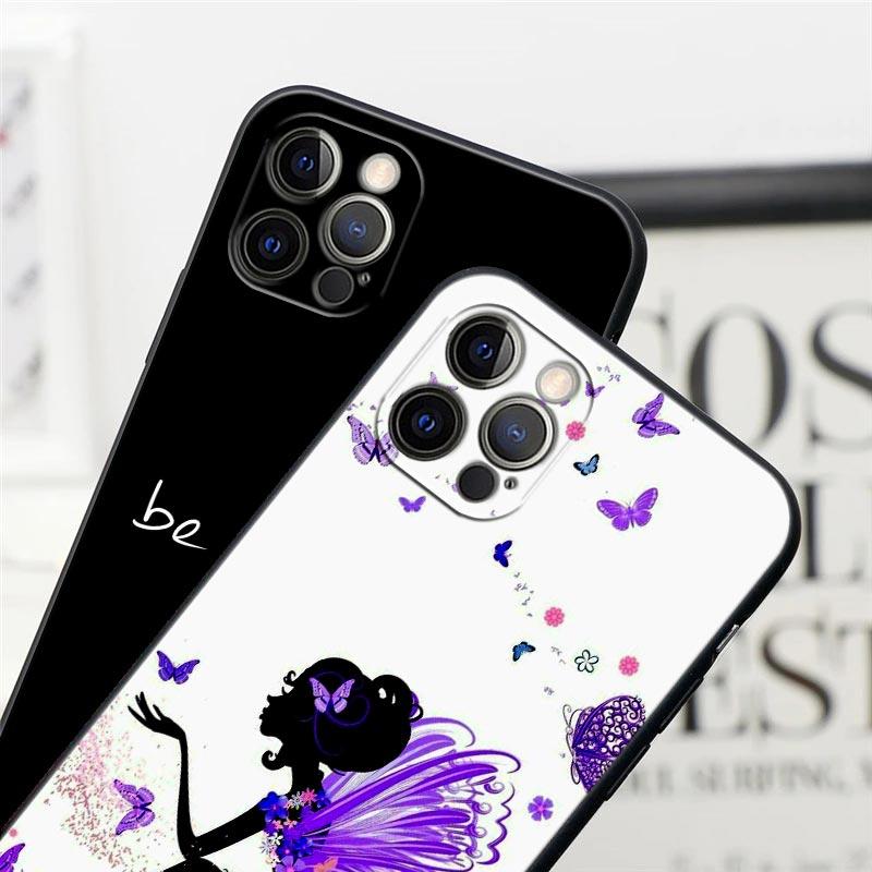 Чехол для телефона «Бабочка Любовь Красивый» для Apple iPhone 16 15 14 13 12 11 Pro Max XR XS Max 7 8 Plus SE2 Задняя крышка Силиконовые чехлы