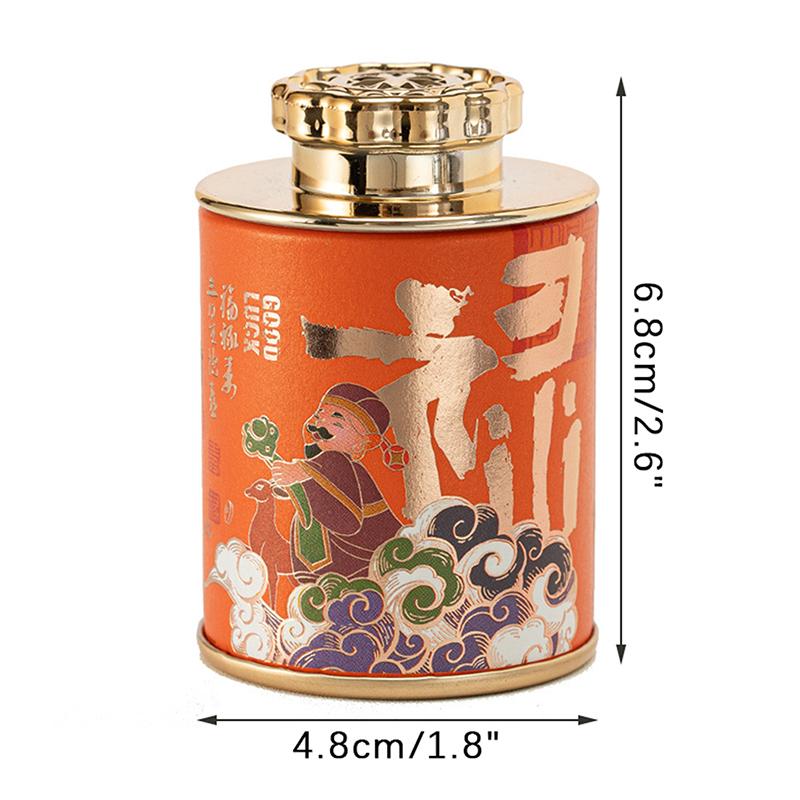 Mini Empty Tea Tin Can Household Green Black Tea Sealed Jar Portable Travel Small Tea Packaging Box Paper Storage Can