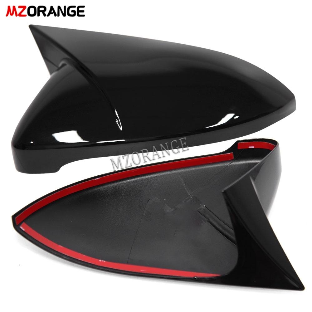 Крышка зеркала с боковым крылом для VW Golf MK7 MK7.5 R GTI GTD 2014 2015-крышки зеркала заднего вида, корпус автомобиля в стиле OX Horn