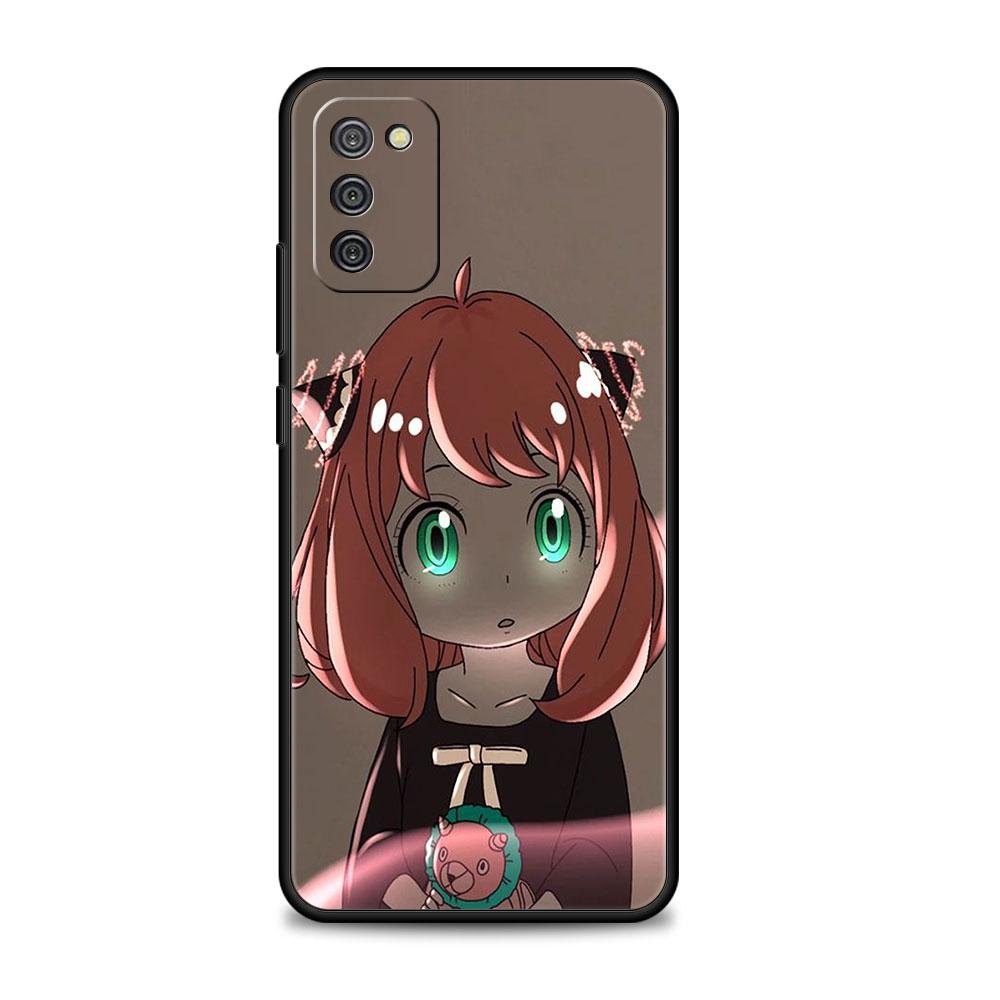 Для Samsung A12 A51 A52 A41 A21s A72 A31 A02s A71 A32 4G A73 A53 A52s 5G Print Funda Spy×Family Cute Yor Anya Bright Drawing