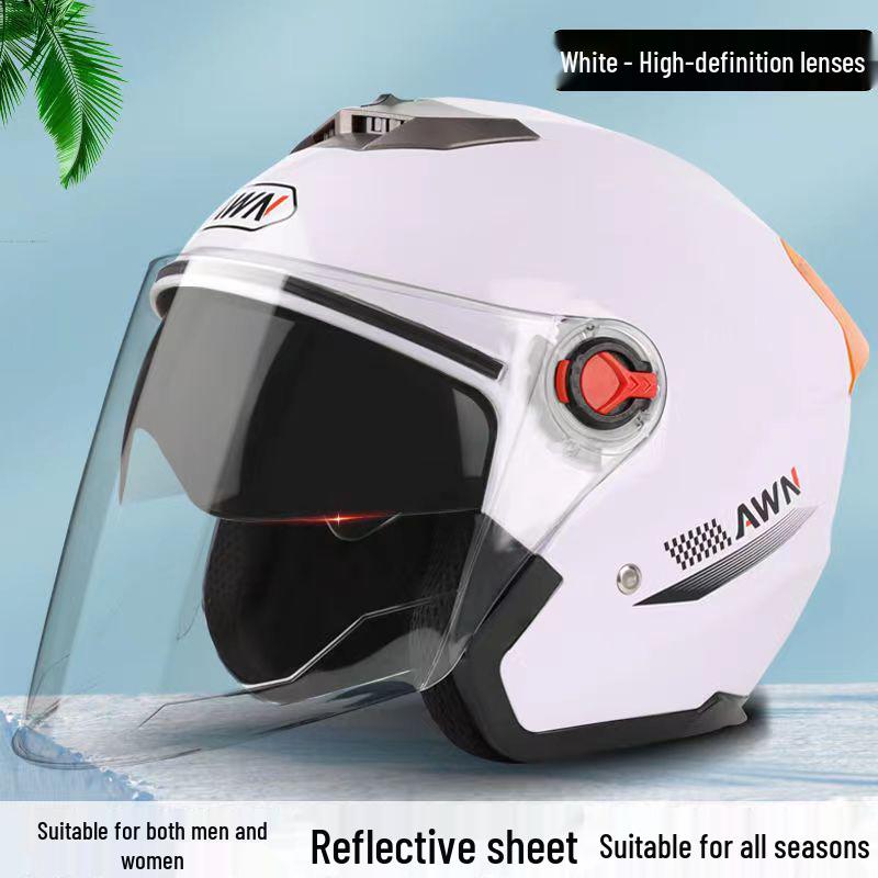 3C Certified Dual-Lens Motorcycle & Electric Vehicle Helmet for All Seasons